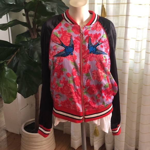 UO Silence and Noise Embroidered Track Jacket - Picture 2 of 6